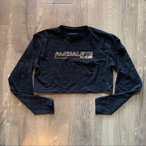 Alphalete camo cropped long sleeve
